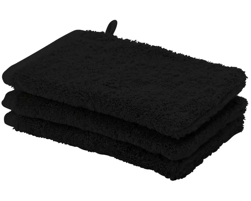 Aquanova Waschhandschuh London 1 Stück 16 x 22 cm, Schwarz