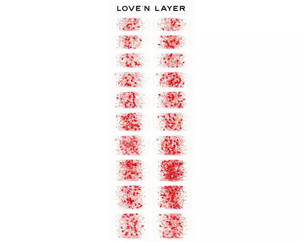 LoveNLayer Funky Sparkle Selbstklebend, Rot, Glitter