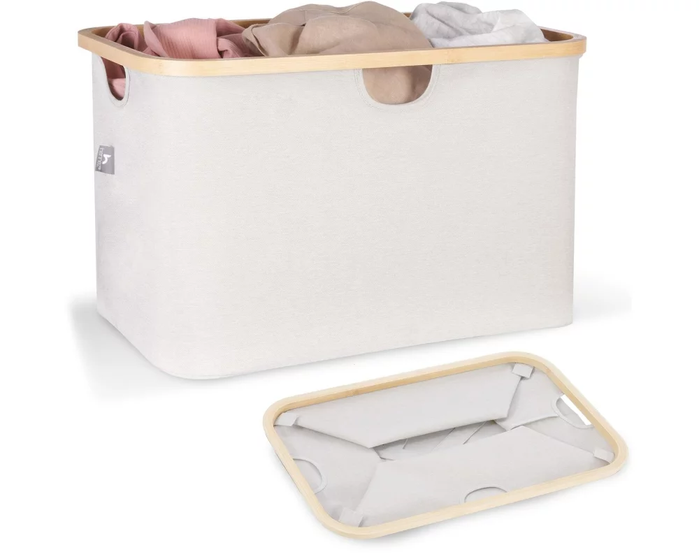 Hennez Wäschekorb Adrian 60 l, Beige/Nature