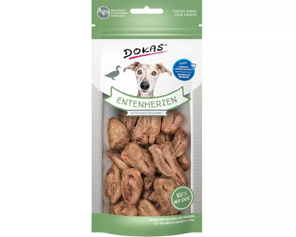 Dokas Dog Snack Entenherzen 22 g