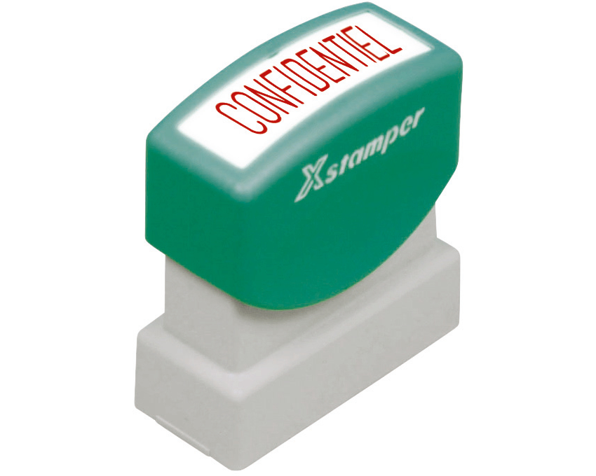 XSTAMPER Stempel Confidentiel F F110-R rot