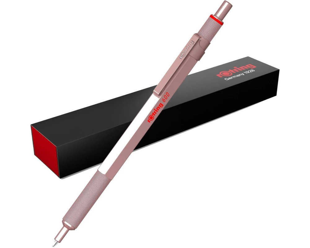 Rotring Kugelschreiber 600 Metallic Medium (M), Rosegold