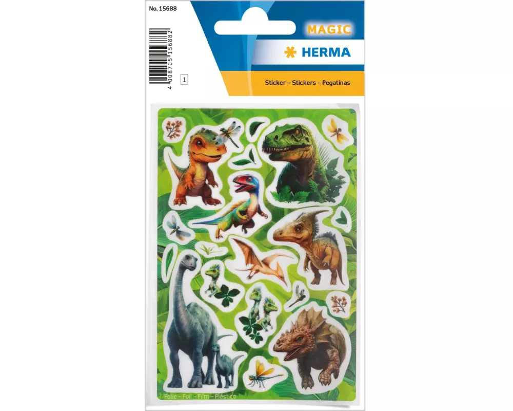 Herma Stickers Motivsticker Dino World 20 Stück