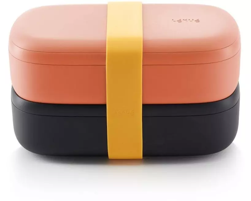 Lékué Lunchbox To Go 1 Liter, Koralle