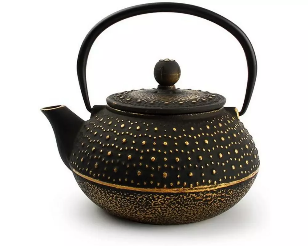 Salt & Pepper Teekanne Tea Punkte 0.8 l, Schwarz/Gold