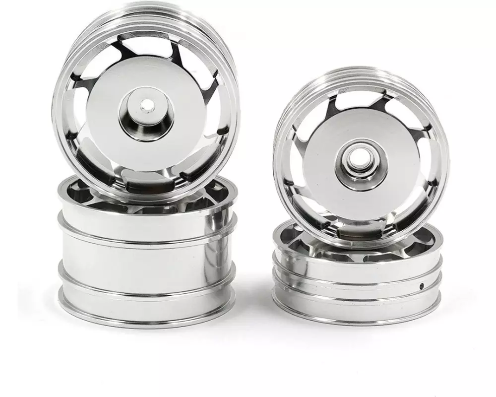 Yeah Racing Felgen CNC 8 Spoke Silver