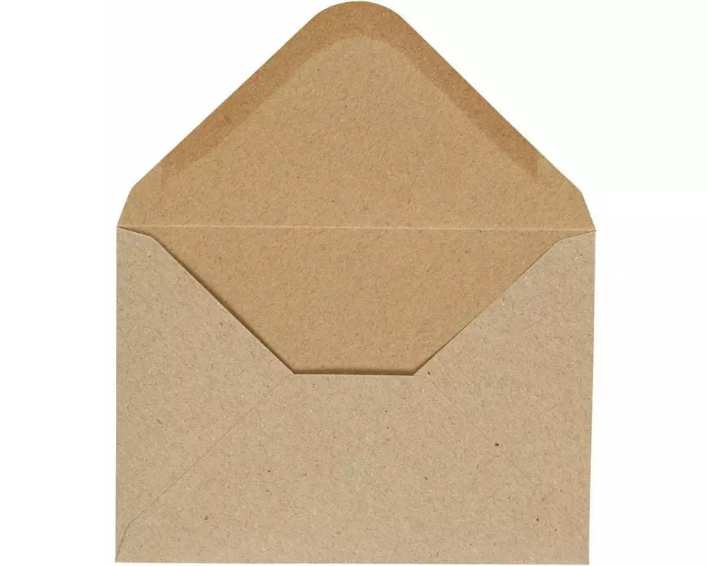 Creativ Company Couvert 11.5 x 16 cm Natur, 10 Stück