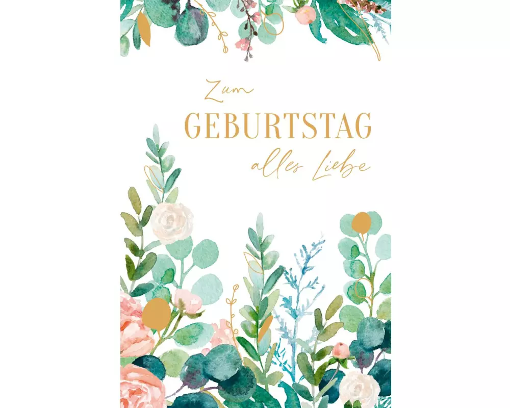 ABC Glückwunschkarte Geburtstag 12.5 x 17.6 cm