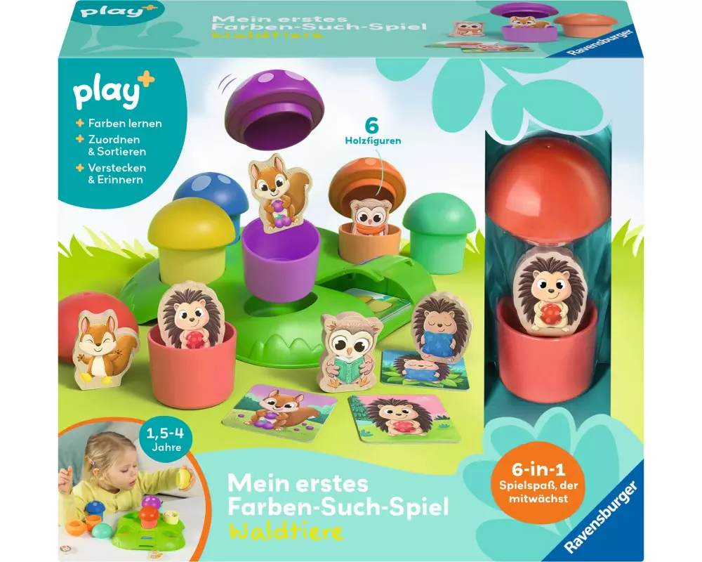 play+ Mein erstes Farben-Suchspiel: Wald