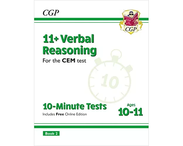 11+ CEM 10-Minute Tests: Verbal Reasoning - Ages 10-11 Book 2 (with Online Edition)