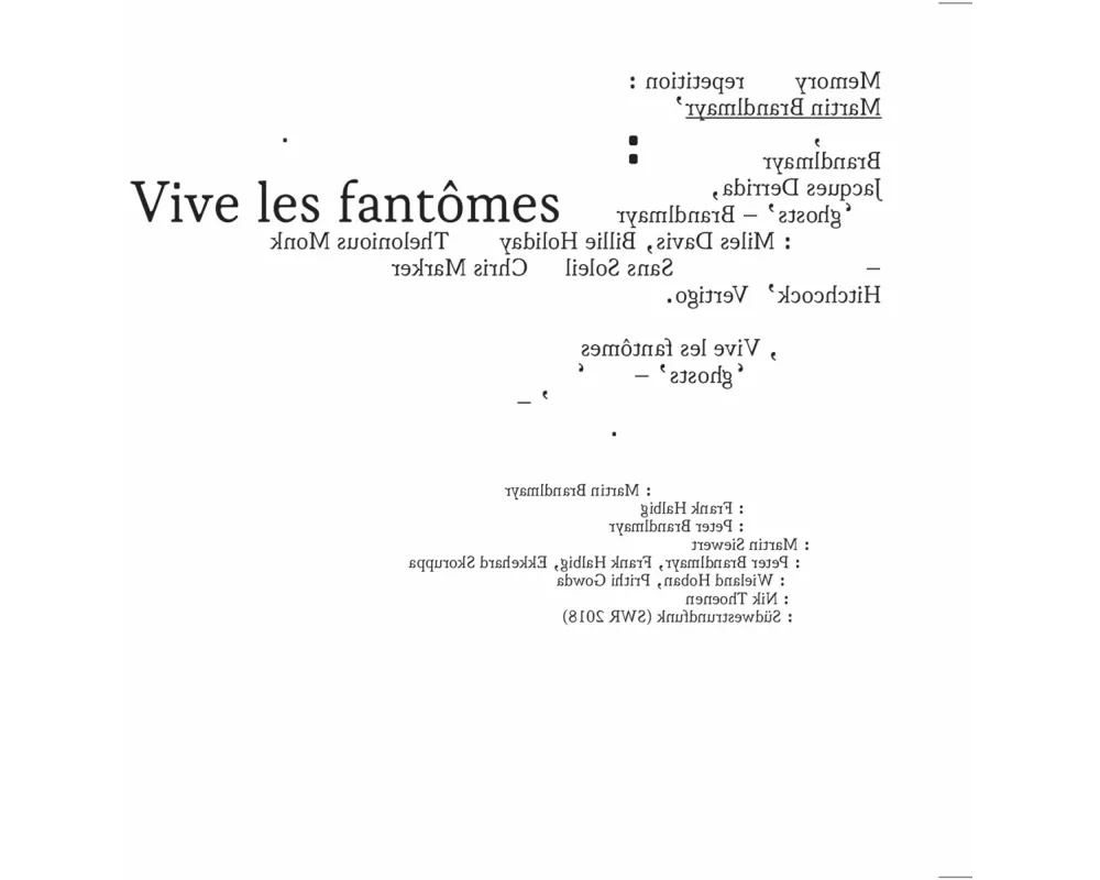Vive Les Fantomes