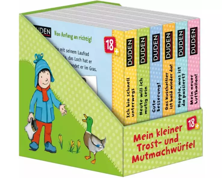 Duden 18+: Mein kleiner Trost-und-Mutmach-Würfel