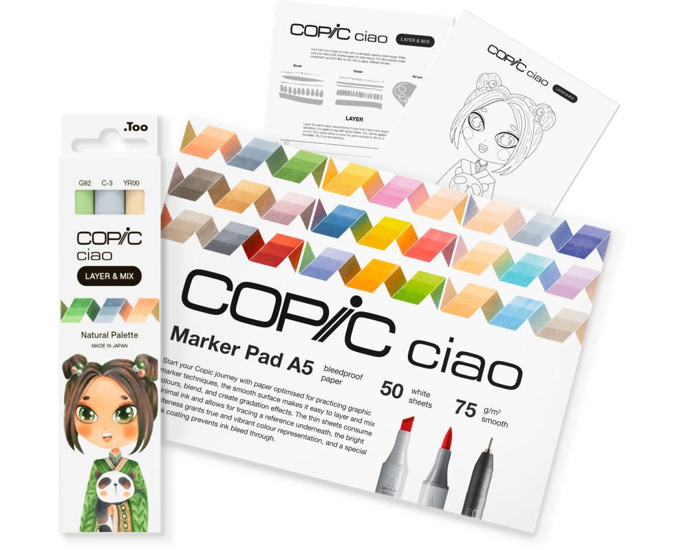 COPIC Marker Ciao 220750209 Natural Palette 3 Stück