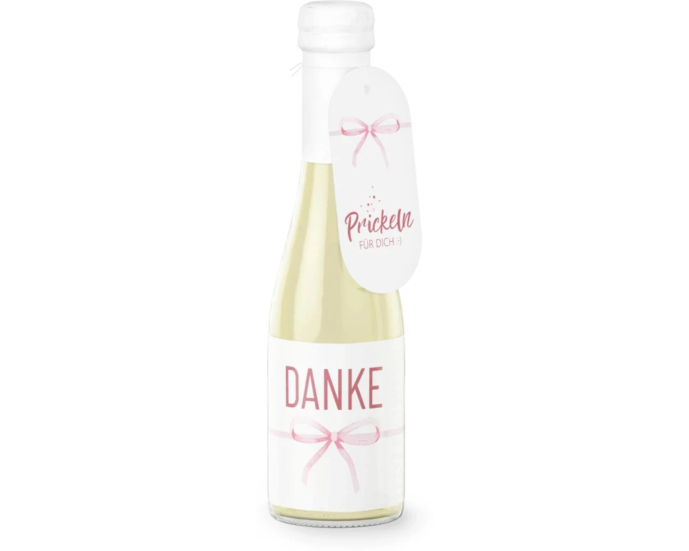 Trendcompany Geschenkidee Schaumwein Danke 0.2 L