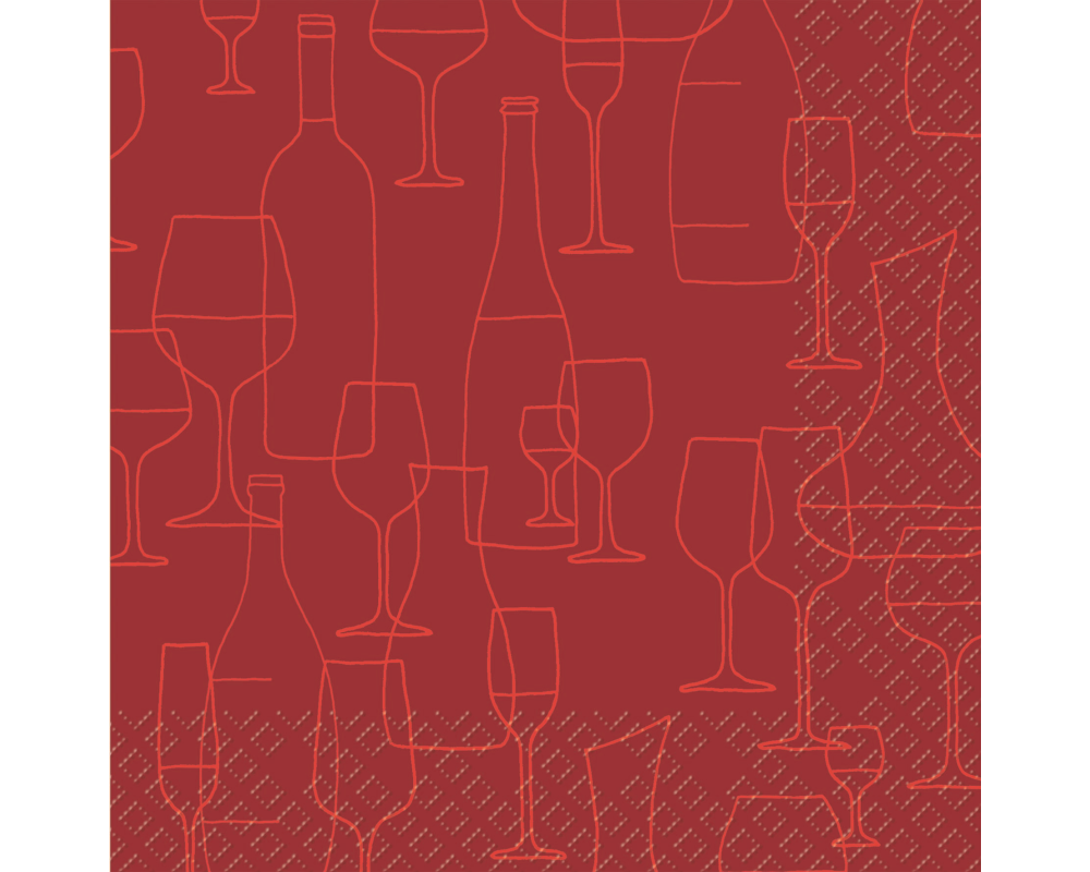 STEWO Serivette Benoit 33x33cm 2572569424 bordeaux FSC 20 Stück