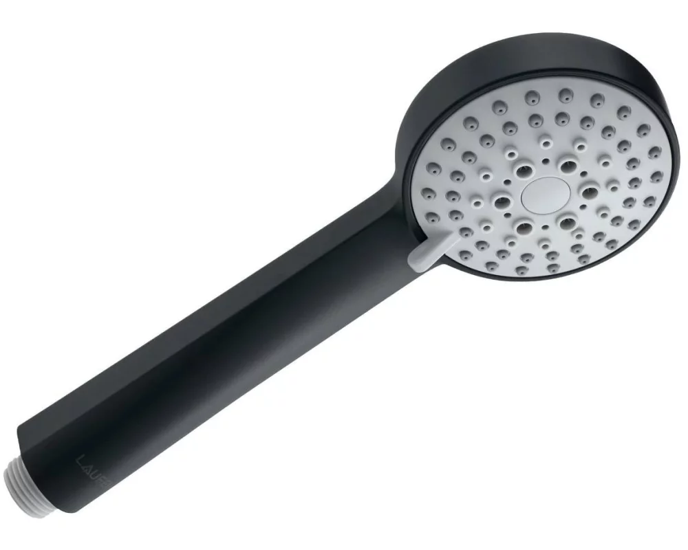 Laufen Duschbrause Stella 80 schwarz matt 3 Strahlarten, Ø 80 mm