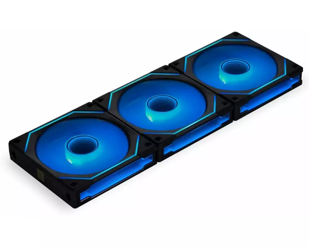 Lian Li PC-Lüfter UNI FAN SL120 ARGB 3er-Pack, schwarz