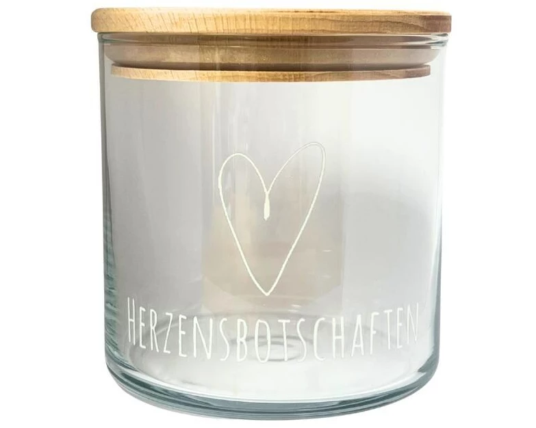 Wunderle Glasdose Herzensmomente 0.88 l,