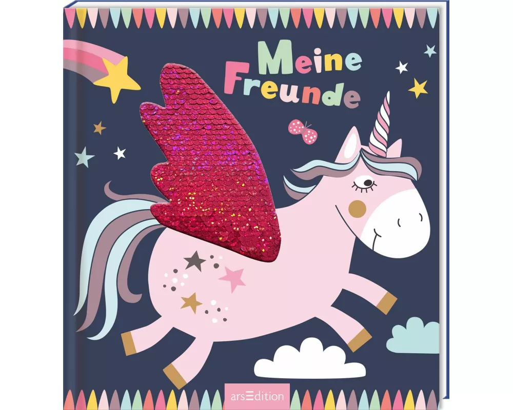 Meine Freunde – Einhorn (mit Wendepailletten)