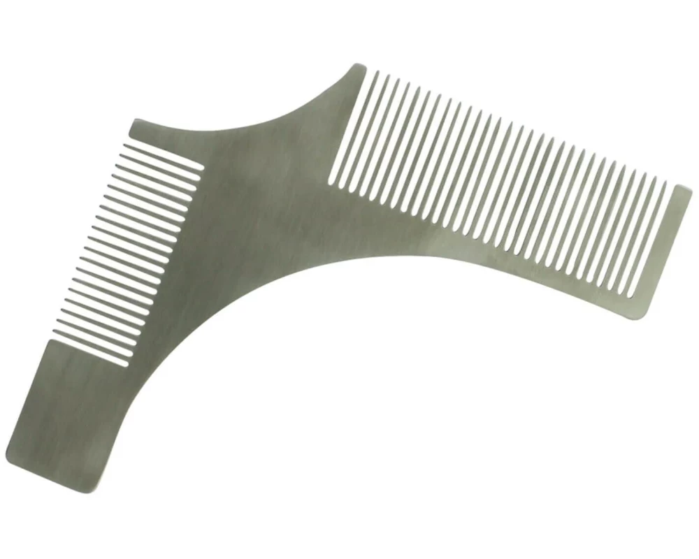 The Barb'XPERT Bartkamm aus Metall Bart-Modellierkamm aus Metall