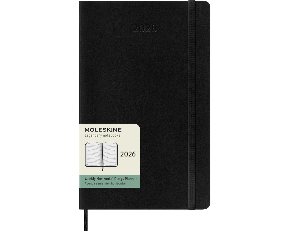 MOLESKINE Agenda Classic Large 2026 DSB12WH3Y26 1W/2S schwarz SC 13x21cm