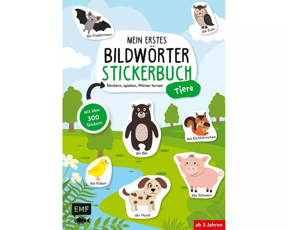 Mein erstes Bildwörter-Stickerbuch – Tiere