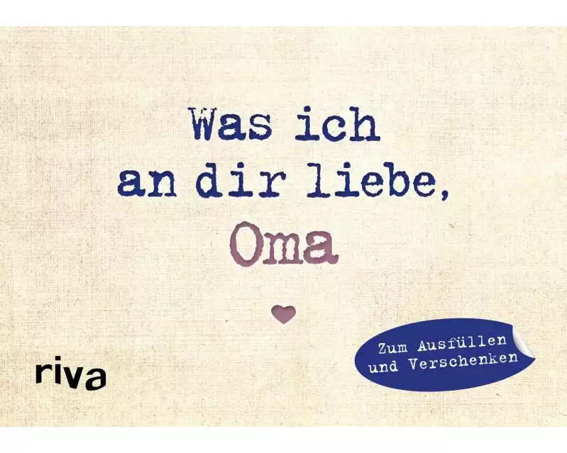 Was ich an dir liebe, Oma – Miniversion