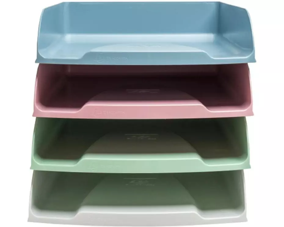 Exacompta Dokumentenablage Combo Styli AutentiK, 4 Fächer, Mehrfarbig