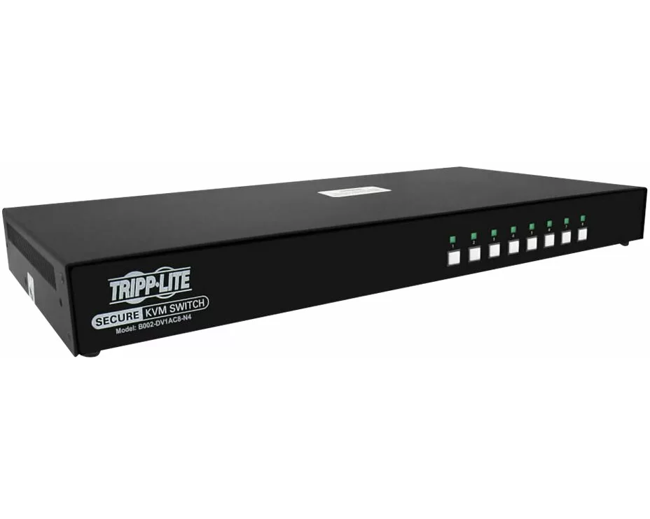 EATON TIPPLITE Secure KVM Switch, 8-Port, DVI + Audio NIAP, PP 3.0 Certified w/ CAC