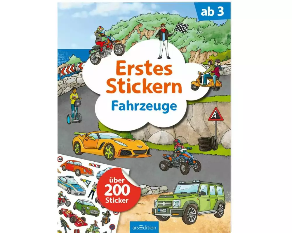 Erstes Stickern – Fahrzeuge