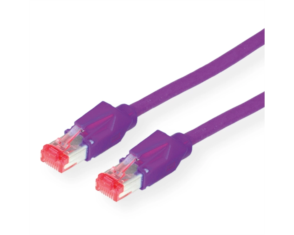 DÄTWYLER Patchkabel Cat.6 (Class E) S/FTP, CU 7702 flex LSOH, Hirose TM21, violett, 20 m