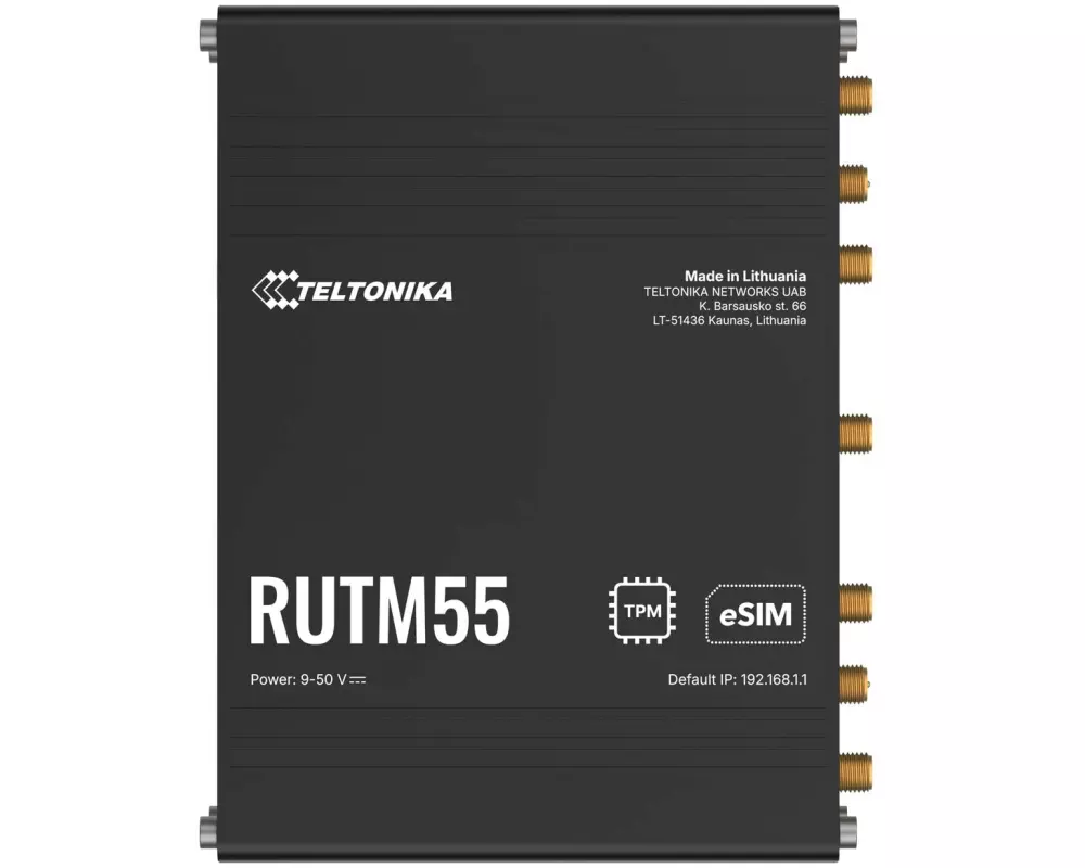 Teltonika 5G-Industrie-Router RUTM55 Dual SIM, eSIM