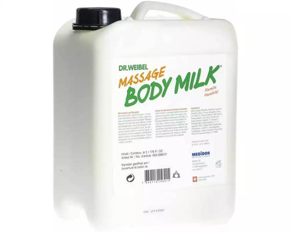 Dr. Weibel Massagemilch Massage Body Milk 5 l