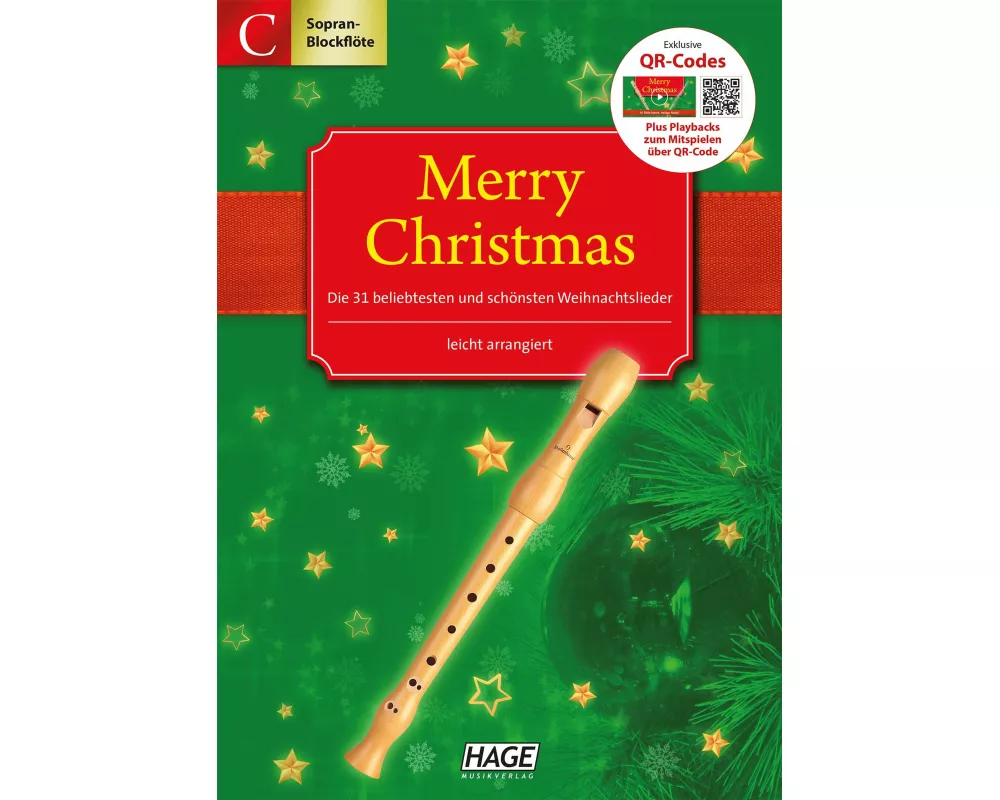 Merry Christmas für Blockflöte