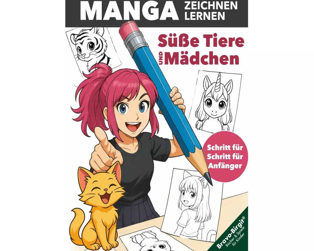 Manga Zeichnen lernen - einfach Schritt für Schritt für junge Anfänger