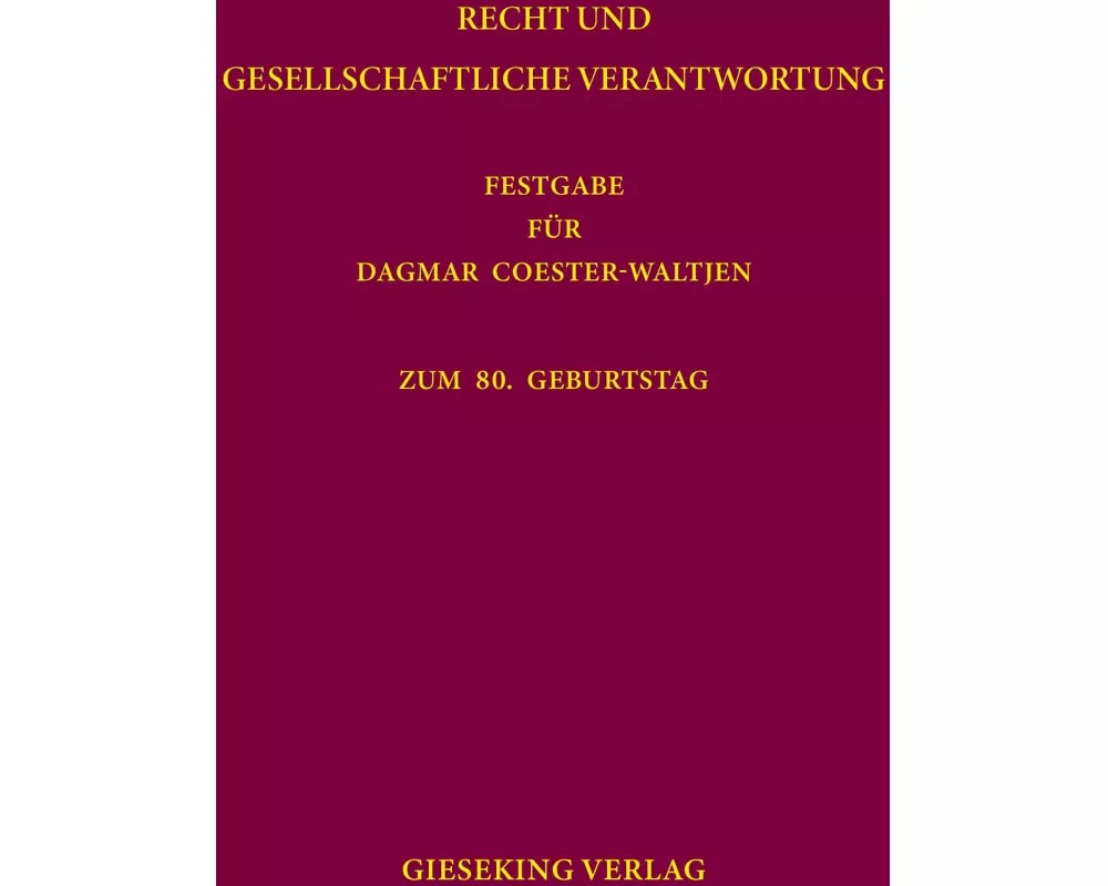 Recht und gesellschaftliche Verantwortung