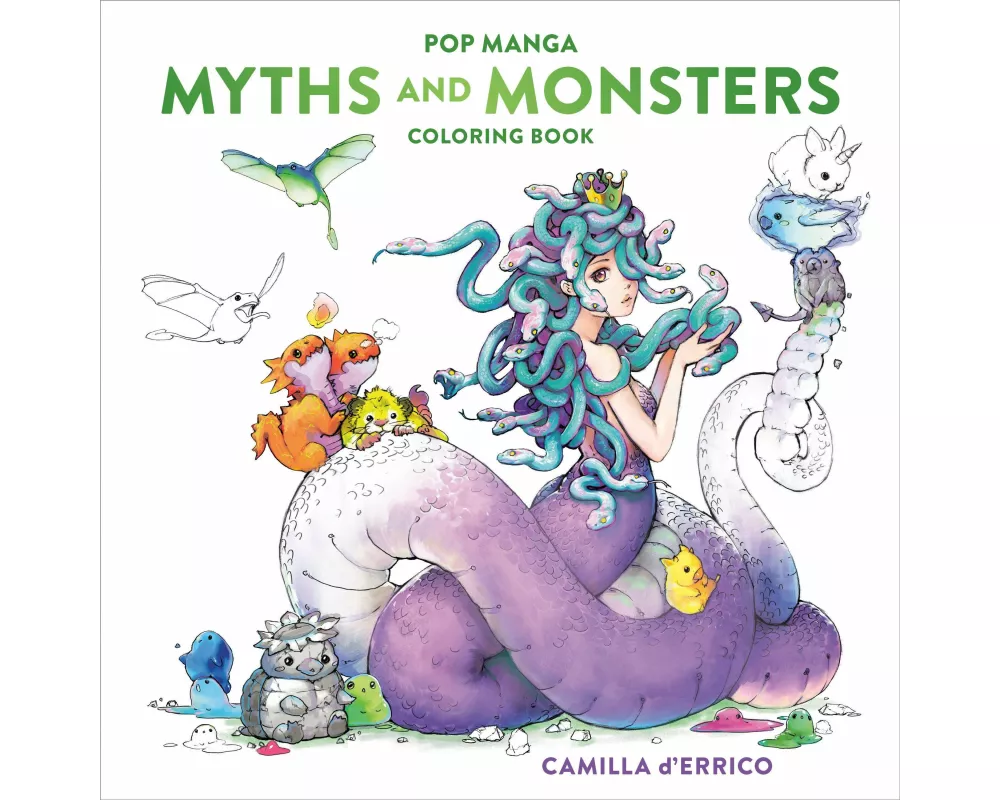 Pop Manga Myths and Monsters Coloring Book