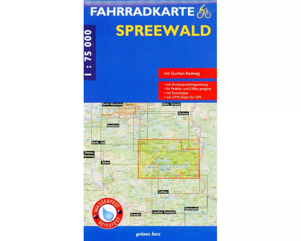 Fahrradkarte Spreewald 1:75 000