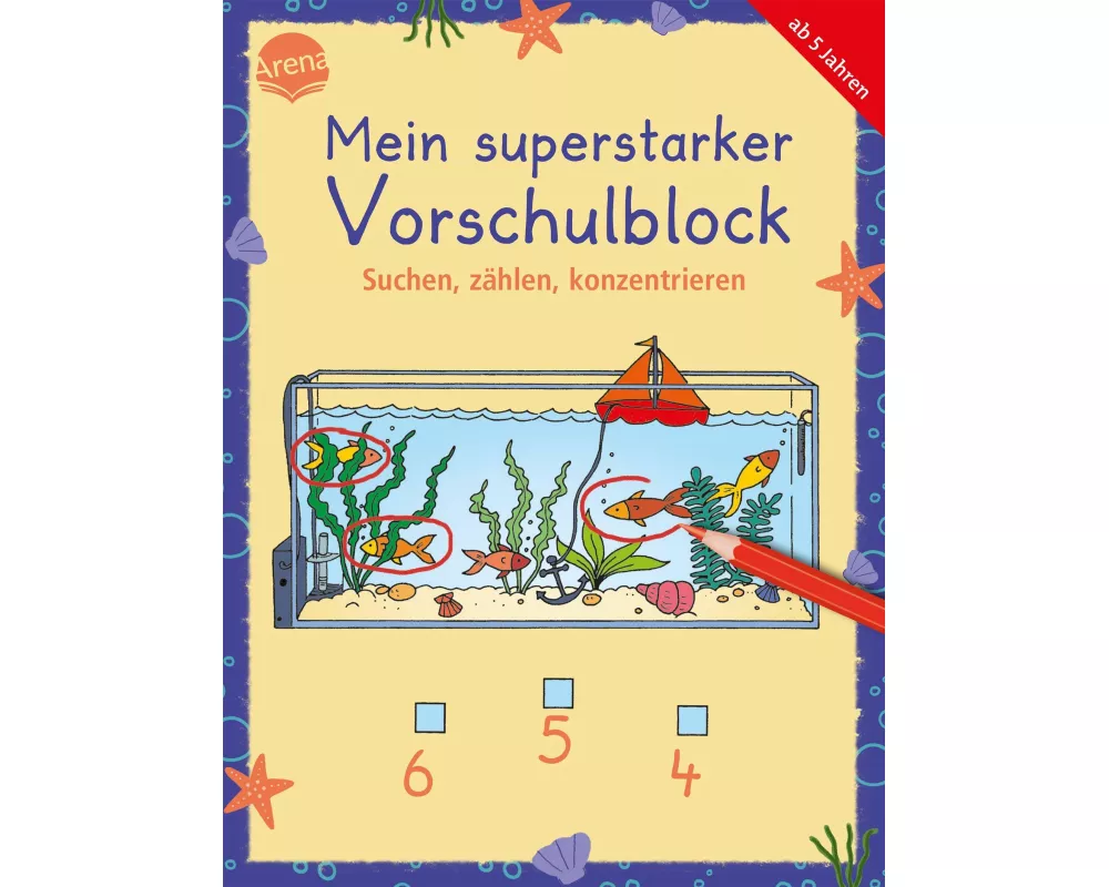 Mein superstarker Vorschulblock. Suchen, zählen, konzentrieren