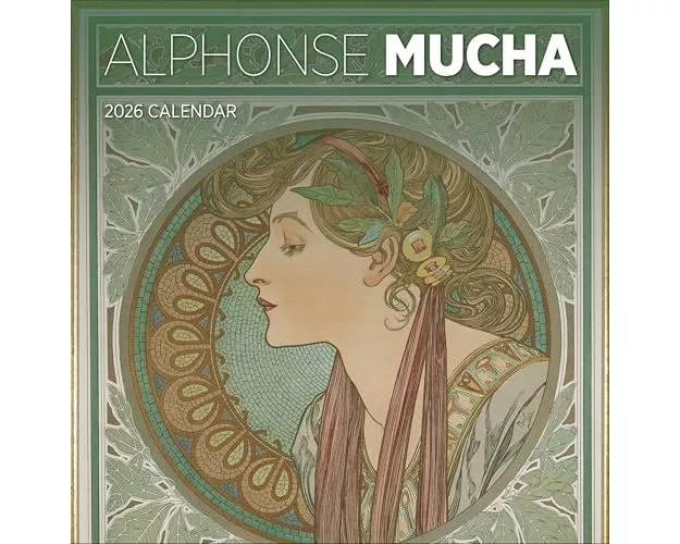 Alphonse Mucha 2026 Wall Calendar