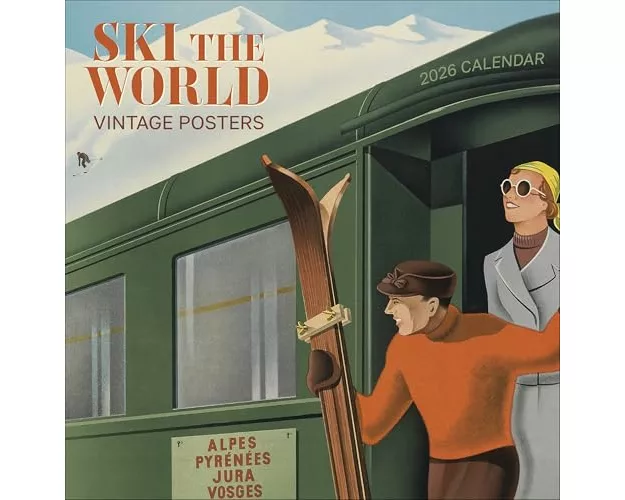 Ski the World: Vintage Posters 2026 Wall Calendar