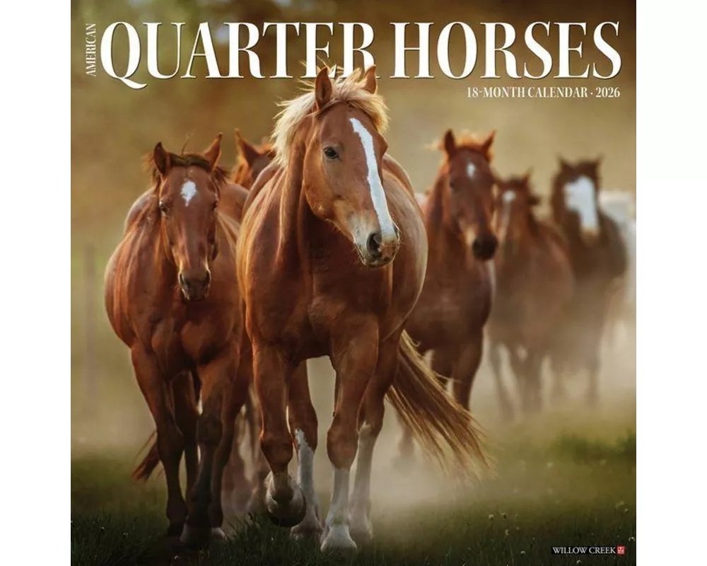 American Quarter Horses 2026 Wall Calendar