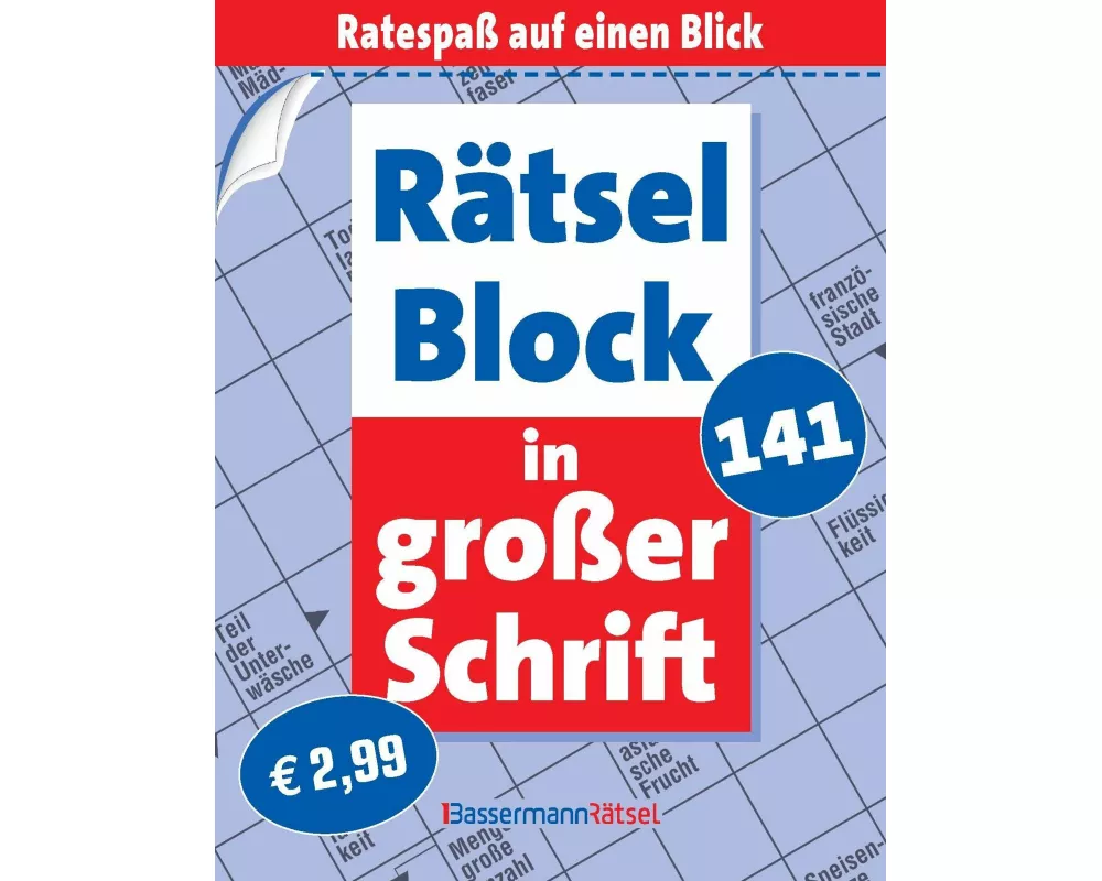 Rätselblock in großer Schrift 141 (5 Exemplare à 2,99 €)