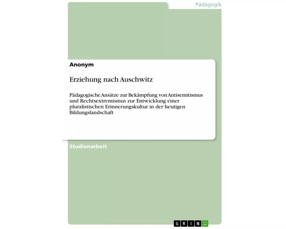 Erziehung nach Auschwitz