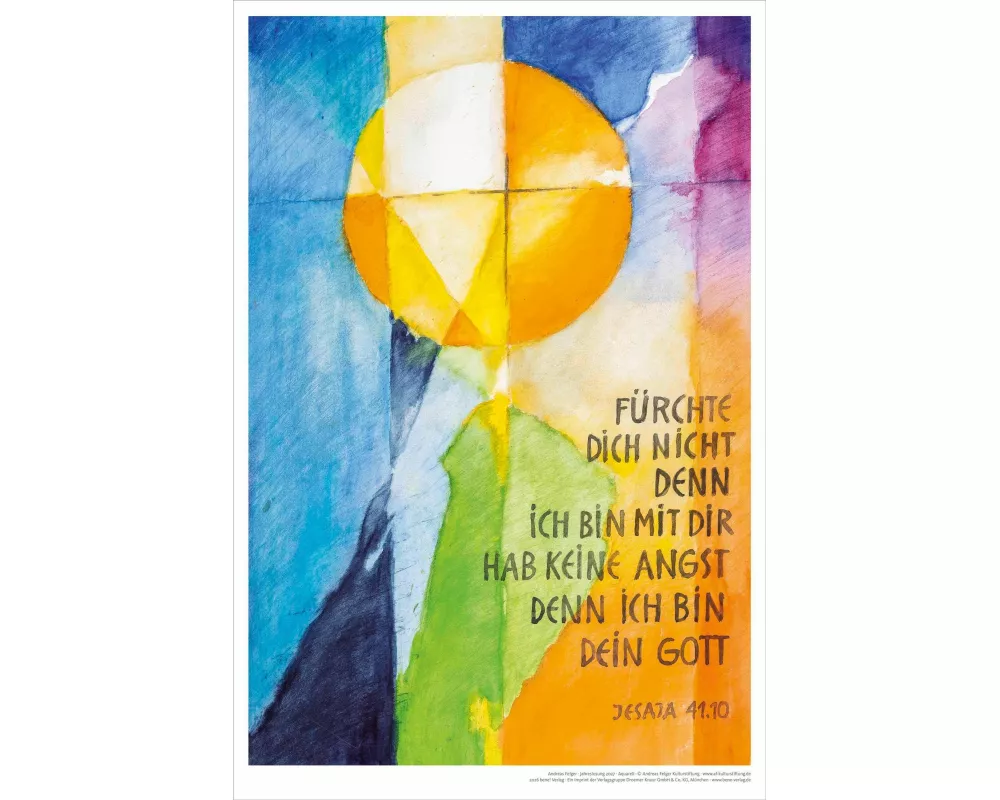 Jahreslosung 2027 Andreas Felger, Kunstdruck 40 x 60 cm