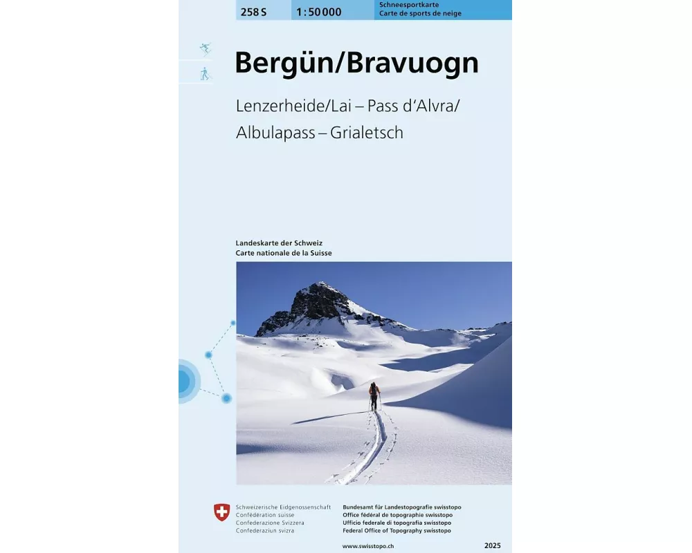 258S Bergün/Bravuogn Schneesportkarte