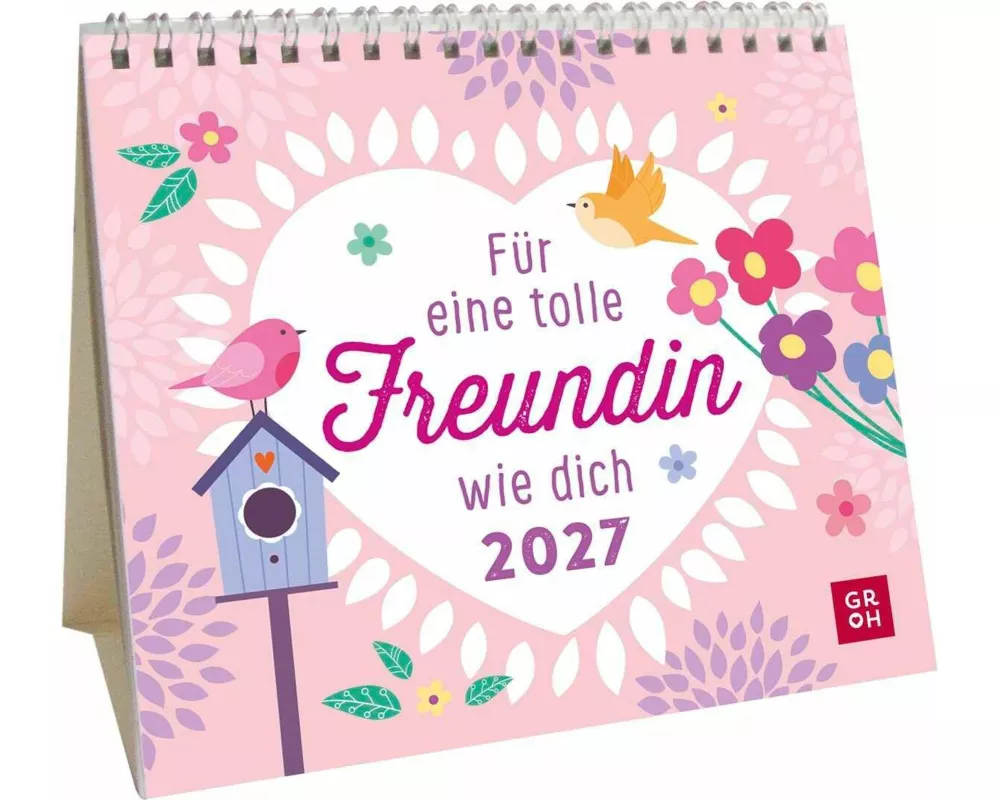 Mini-Kalender 2027: Für eine tolle Freundin wie dich