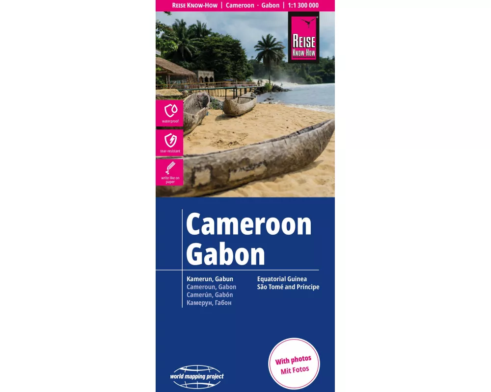 Reise Know-How Landkarte Kamerun, Gabun | Cameroon, Gabon (1:1.300.000)