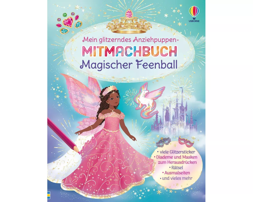Mein glitzerndes Anziehpuppen-Mitmachbuch: Magischer Feenball