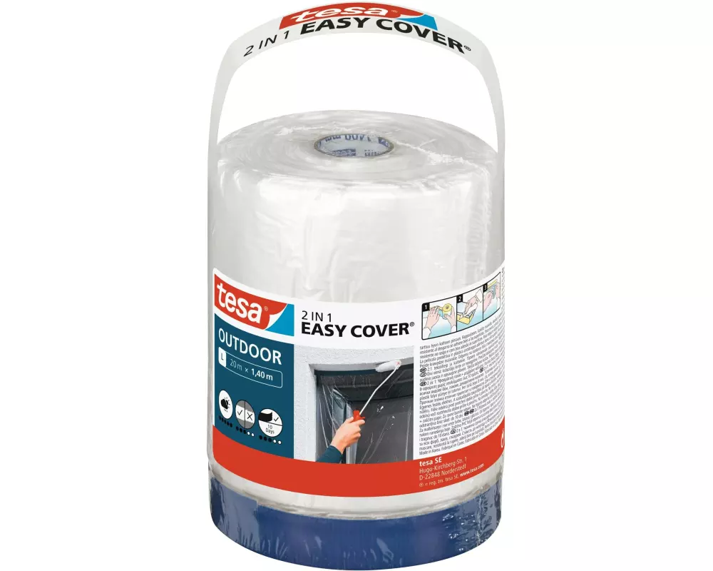 tesa Abdeckfolie Easy Cover Outdoor Refill 20 m x 14 cm